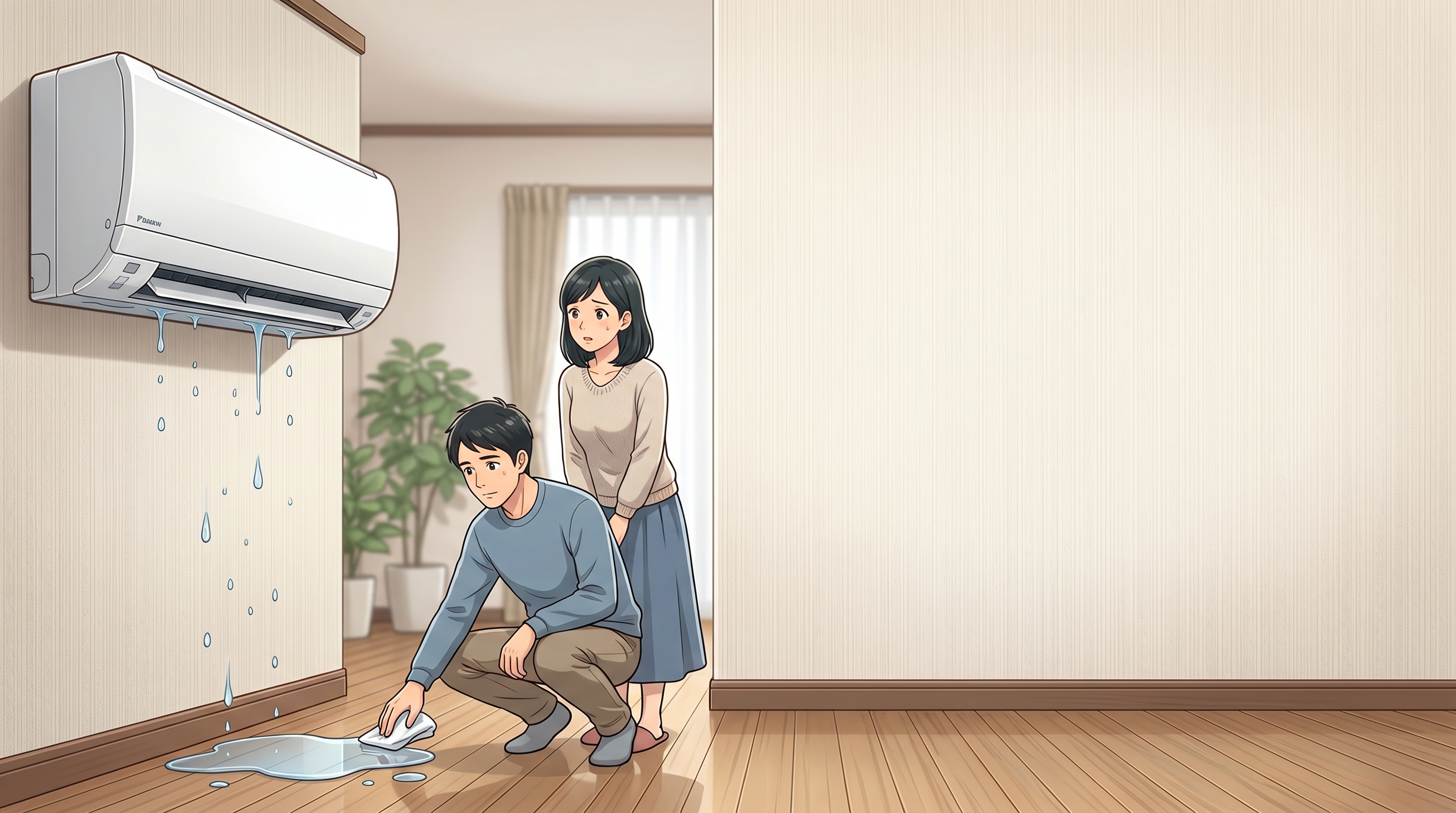 エアコンの水漏れ